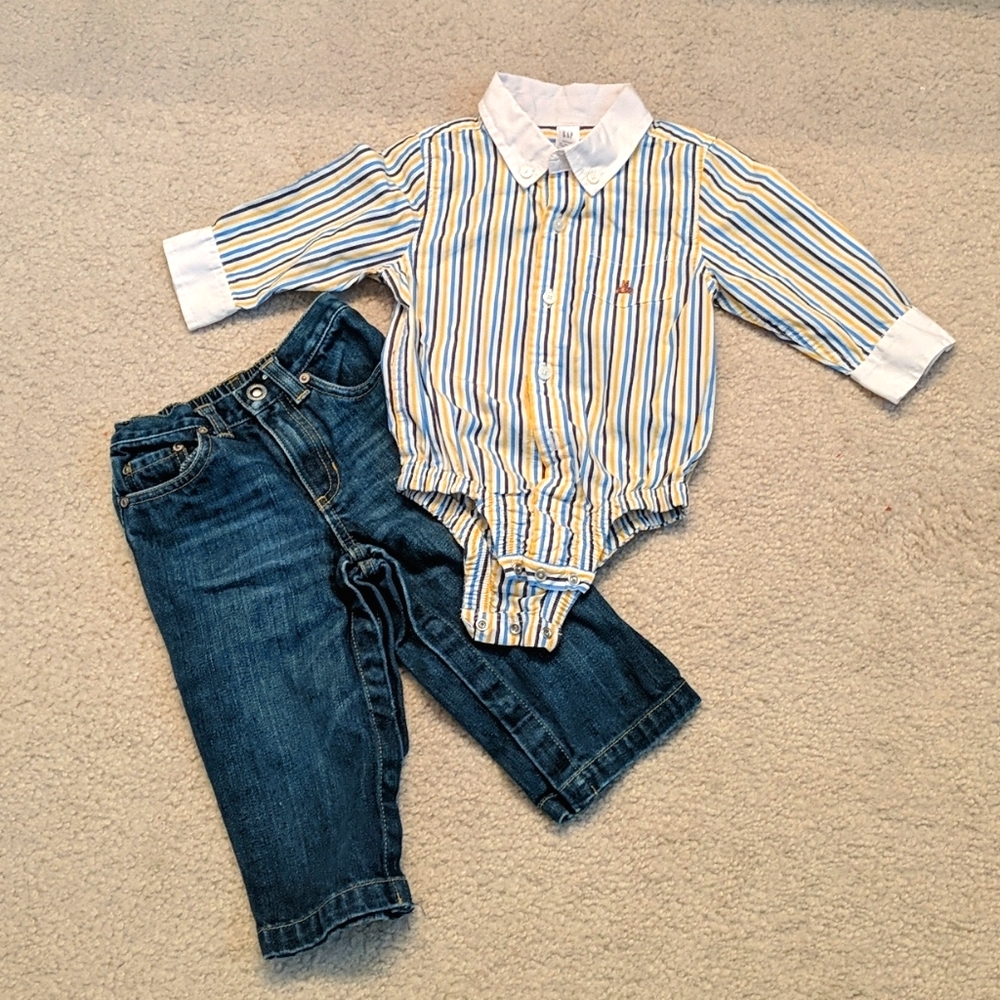 Adorable baby boy dressy outfit